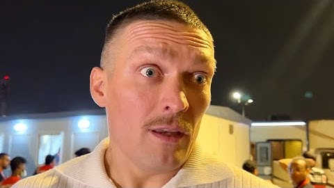 Oleksandr Usyk REACTS to Tyson Fury beating Ngannou!
