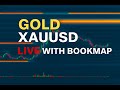 BOOKMAP LIVE | GOLD FUTURES | XAUUSD (GOLD -GC) | Liquidity #livetrade #livegold #bookmaplive