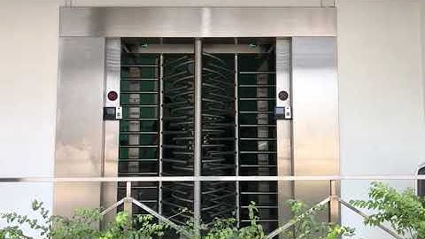 finger print control full height turnstile