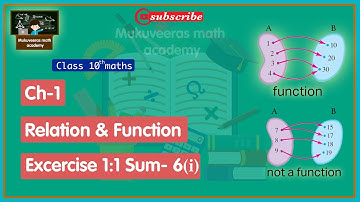 10th maths chapter -1 Relations and Functions   exercise-1.1 sum-6(i) , patham vaguppu kanitham