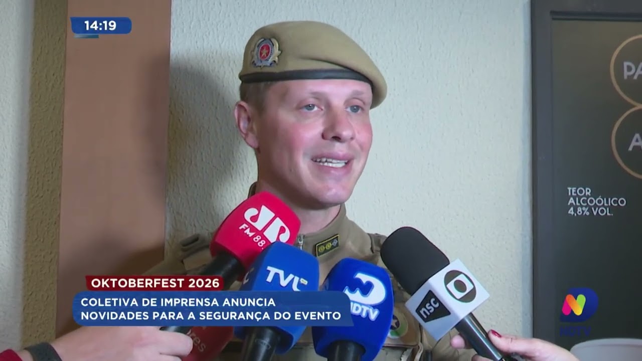 Oktoberfest 2026: coletiva de imprensa anuncia novidades para a segurança do evento