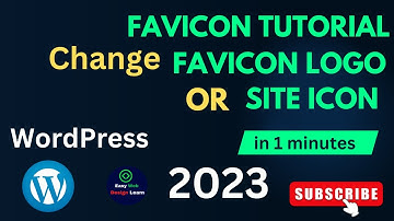 How to change WordPress website favicon 2023.Site icon/favicon change. WordPress website icon change