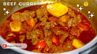 Easy Beef Curry With Potato | Delicious Beef Curry Recipe | How To Cook Beef Curry With Potato