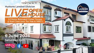 LIVE Open House (Preview) - Renovated Corner Terrace in Dist 15 near Tao Nan & MRT