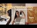 Cozy December Vlog Productive Day 2025 Board Baking Study Painting Christmas Gifts 