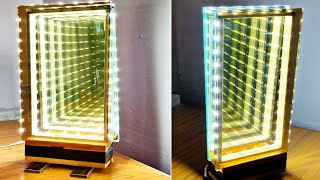 How to make led infinity mirror at home / koshish all time