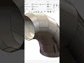 Solidworks Sheetmetal Elbow  #design #solidworks #cadsoftwaretutorial #solidworks3d #engineering