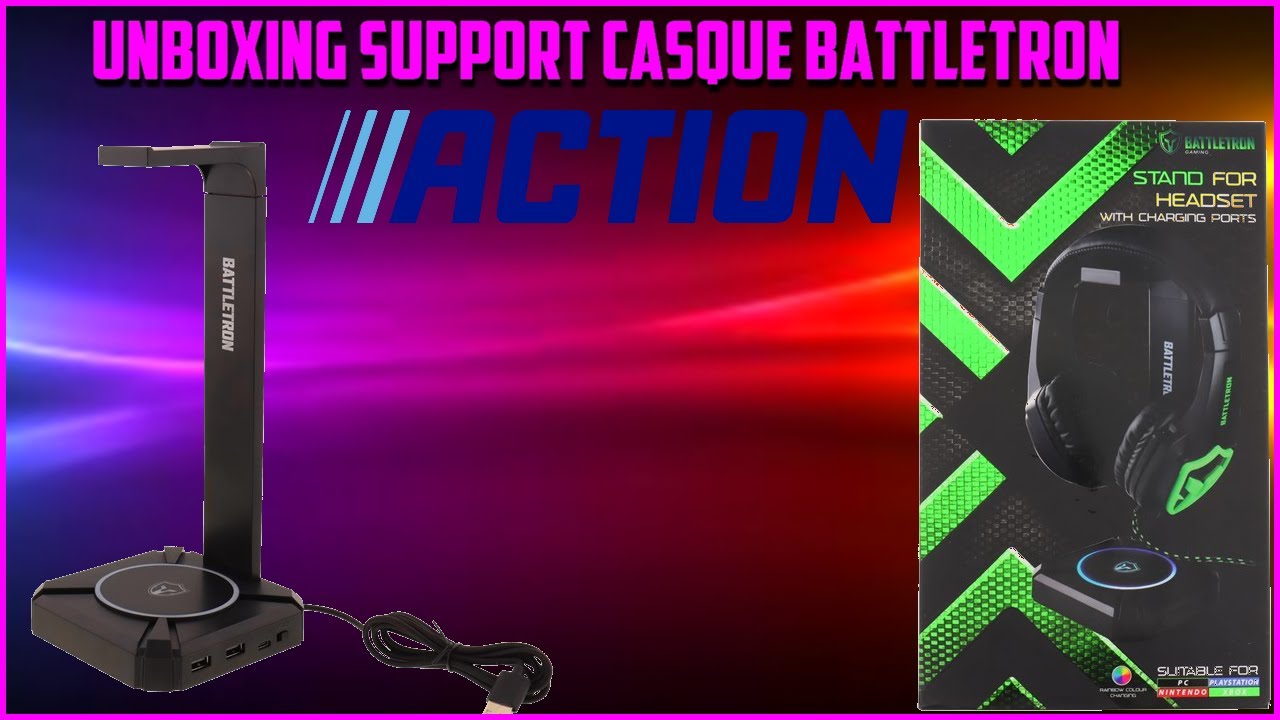 N'ACHETEZ PAS CE SUPPORT DE CASQUE DE CHEZ ACTION ! 🎧 (unboxing support  casque Battletron) 