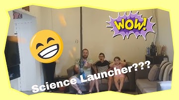 Science launcher with ping pong ball gun