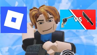 Jugando duelos mm2 en roblox!!😱(Final malo)