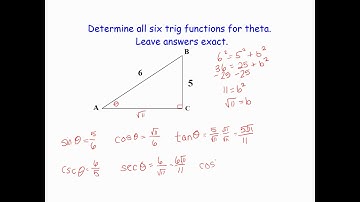 Ch 5.2 (part 1) Right Triangle Trigonometry