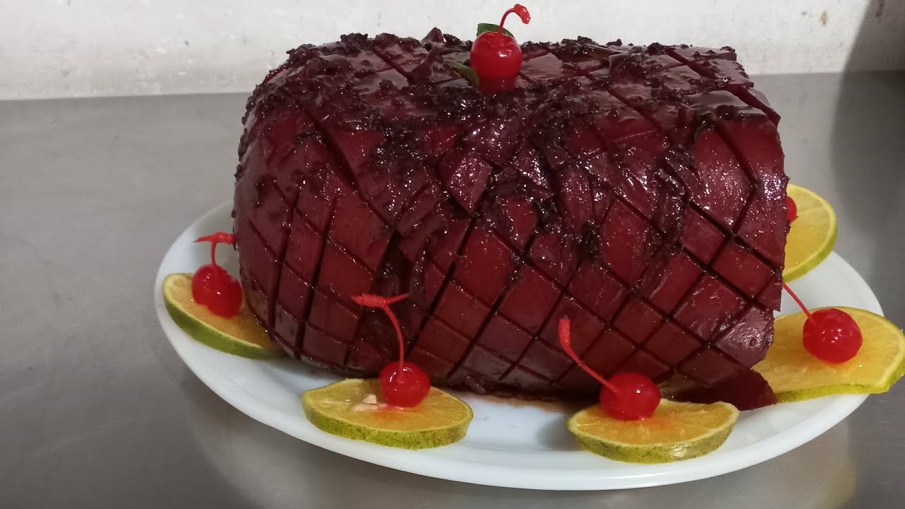 como hacer jamón envinado en estufa ideal para navidad (sin horno) #navidad  #jamonenvinado