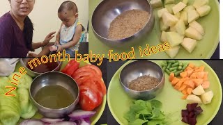 9 month baby food ideas#What I feed my baby in a whole day from morning till night