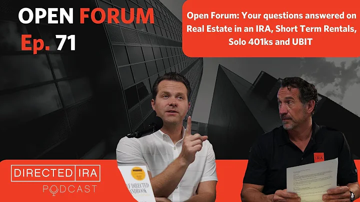 Open Forum: Your Questions Answered on Real Estate...