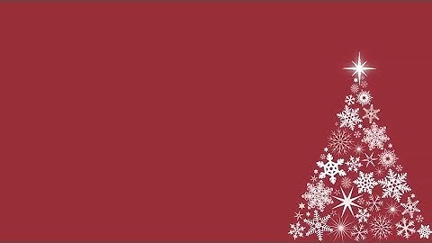 Snowflake Christmas Tree Motion Background - Red