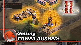Getting Tower Rushed in Age of Empires II!