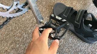 marathon Gade Mold Shimano PD-T8000 touring pedal review - YouTube
