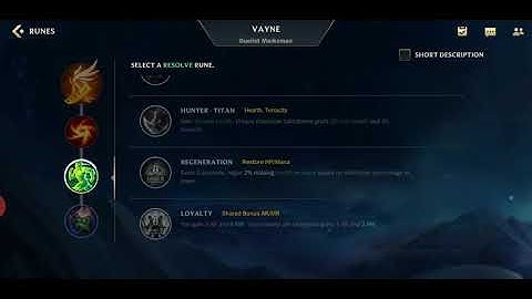 Bảng ngọc trong LOL Tốc Chiến - Game App TGDD