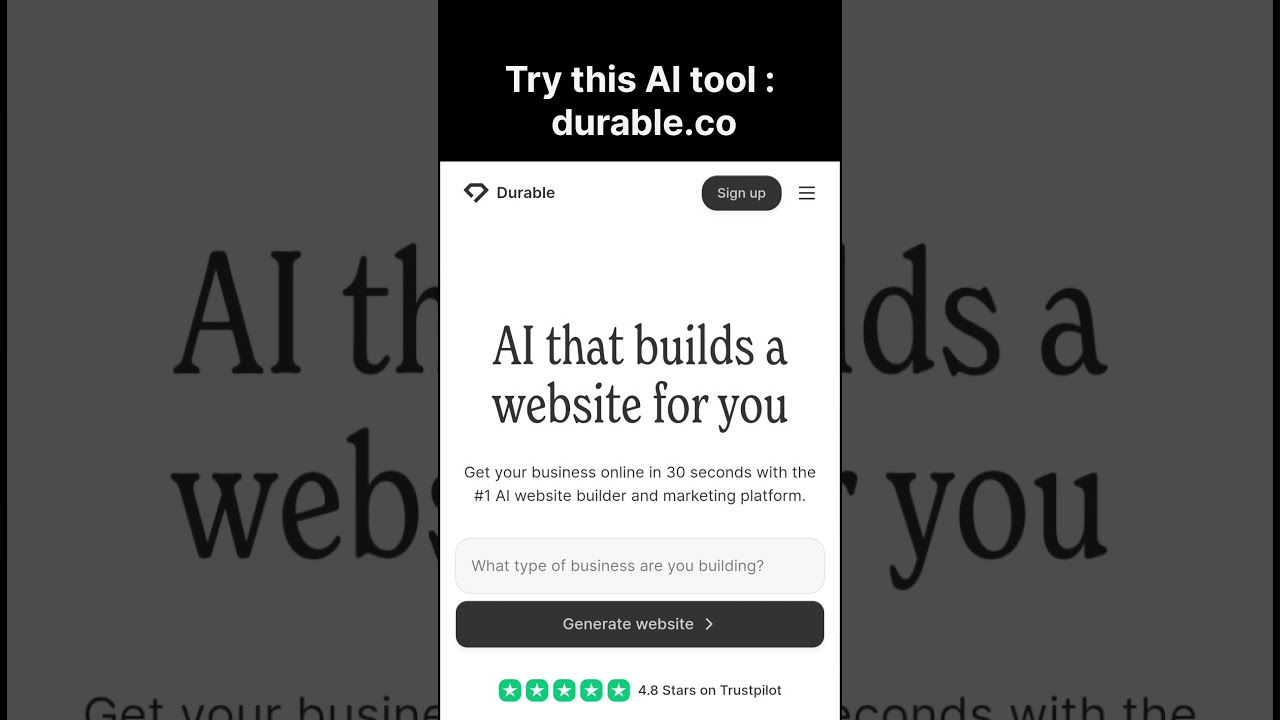 AI Builds Website in 30 Seconds 🤖💻