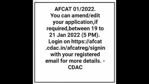 AFCAT-1 2022 #CORRECTION DATE TO #EDIT FORM ||  #India_GATE_By_Nandani_Sharma || #AFCAT #EKT #IAF