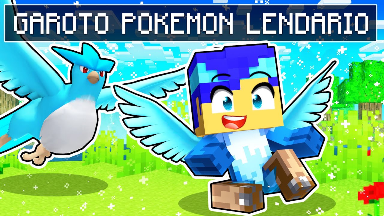 TUDO QUE EU DESENHO DE POKEMON LENDÁRIO APARECE NO MINECRAFT! ‹‹ P3DRU ›› 