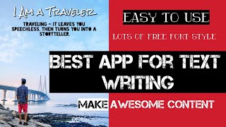 how to write text on any image with android || best app for text writing on photos  (images) screenshot 3
