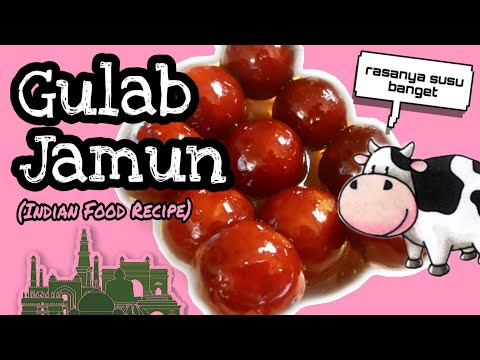 Gulab Jamun Recipe Indonesia || Indian Food || Cara Membuat Gulab Jamun