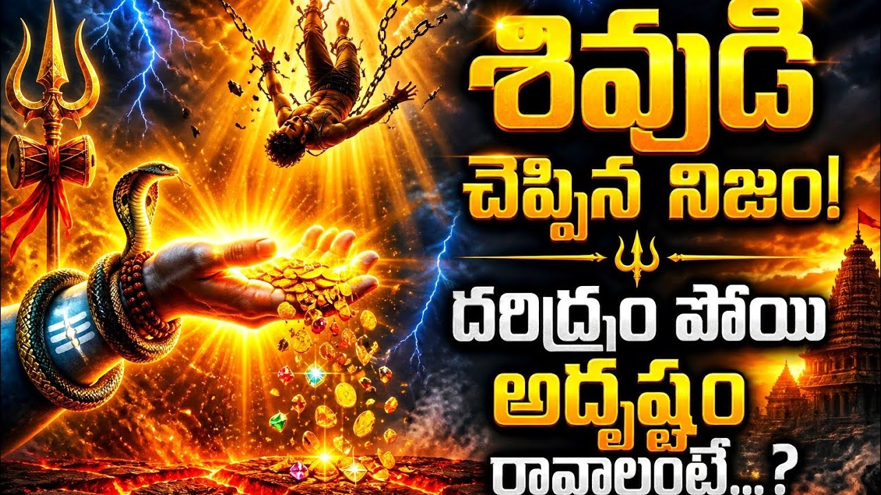 శివుడు చెప్పిన నిజం! దరిద్రం పోయి అదృష్టం రావాలంటే #lordshiva 
