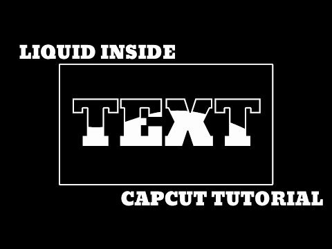 CapCut Tutorial: How to Create an Awesome Liquid Text Effect PC Version#capcuttutorial #texteffects