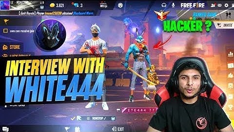 White 444 interview 😳 expose nonstop gaming|white 44interview||#white444hackar#nonstopgamig#freefire