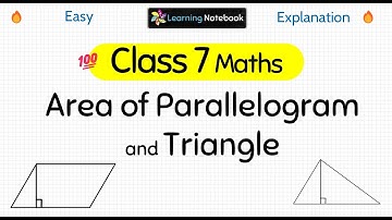 कक्षा 7 समांतर चतुर्भुज और त्रिभुज का क्षेत्रफल