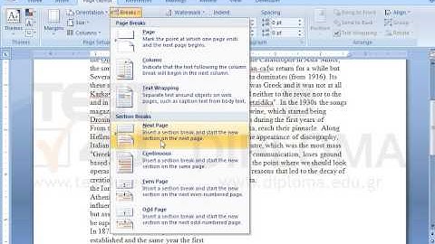 Select the entire document and create a two column layout. Then, apply equal height on columns...