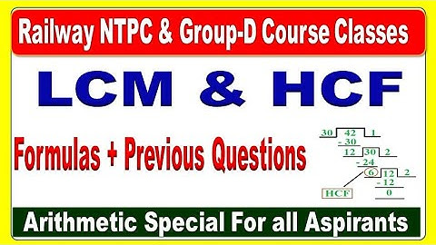 LCM & HCF Arithmetic class for all competitive aspirants by SRINIVASMech