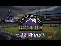 【MLB】2025 コロラド・ロッキーズ　42勝達成記念動画