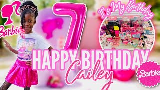 Caileys Barbie birthday