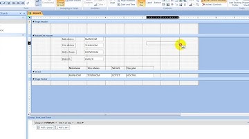 Report Access - Tạo báo cáo  MS. Access (10) | Cơ Sở Dữ Liệu ACCESS