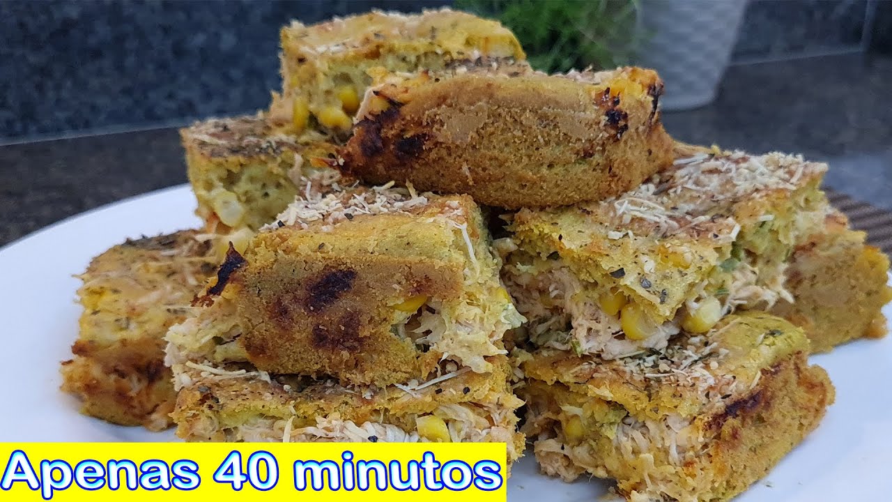 TORTA INTEGRAL DE FRANGO: SEM LIQUIDIFICADOR | Cebola e Salsa