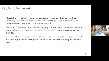 Foundations of Demand Estimation in IO