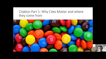 Citation Part 1: Why Citation matters