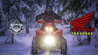 Honda TRX400EX / Snow Riding / Спортивный квадроцикл по снегу.