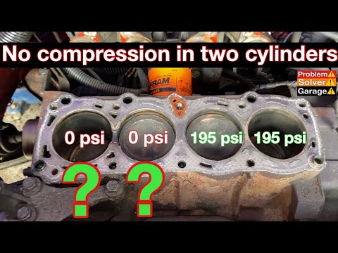 Video: Why is there no compression in one cylinder? Check, measure and replace