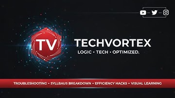 Welcome to TechVortex | Logic. Tech. Optimized. (Official Launch)