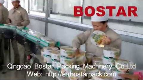 Automatic Instant Noodle Cup Heat shrink packaging/packing/sealing/wrapping machine