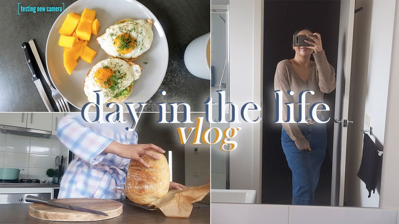 DAY IN THE LIFE VLOG | First Time Making Bread, Breakfast Prep & New ...