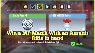 Call Of Duty Mobile Win a MP Match With an Assault Rifle in hand Task Complete