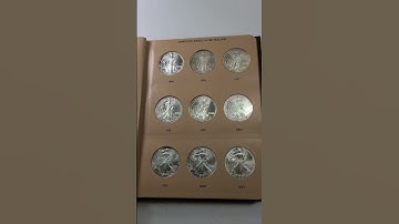 1986-2019 Silver Eagle 34 Coin Set in Dansco Album
