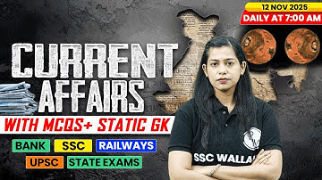 Current Affairs Today | 12 November Current Affairs 2025 | Daily Current Affairs | By Krati Mam