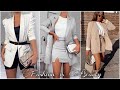 تنسيقات جاكيت كلاسيك قمة في الأناقة 🌸||Lookbook jacket classic || formal outfit