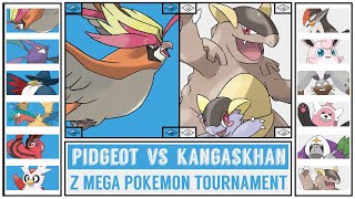 MEGA PIDGEOT vs MEGA KANGASKHAN | Z Mega Pokémon Tournament: Kanto-Johto Edition | Battle #02