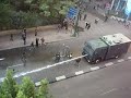 من مظاهرات يوم الغضب - شاب شجاع جدا
